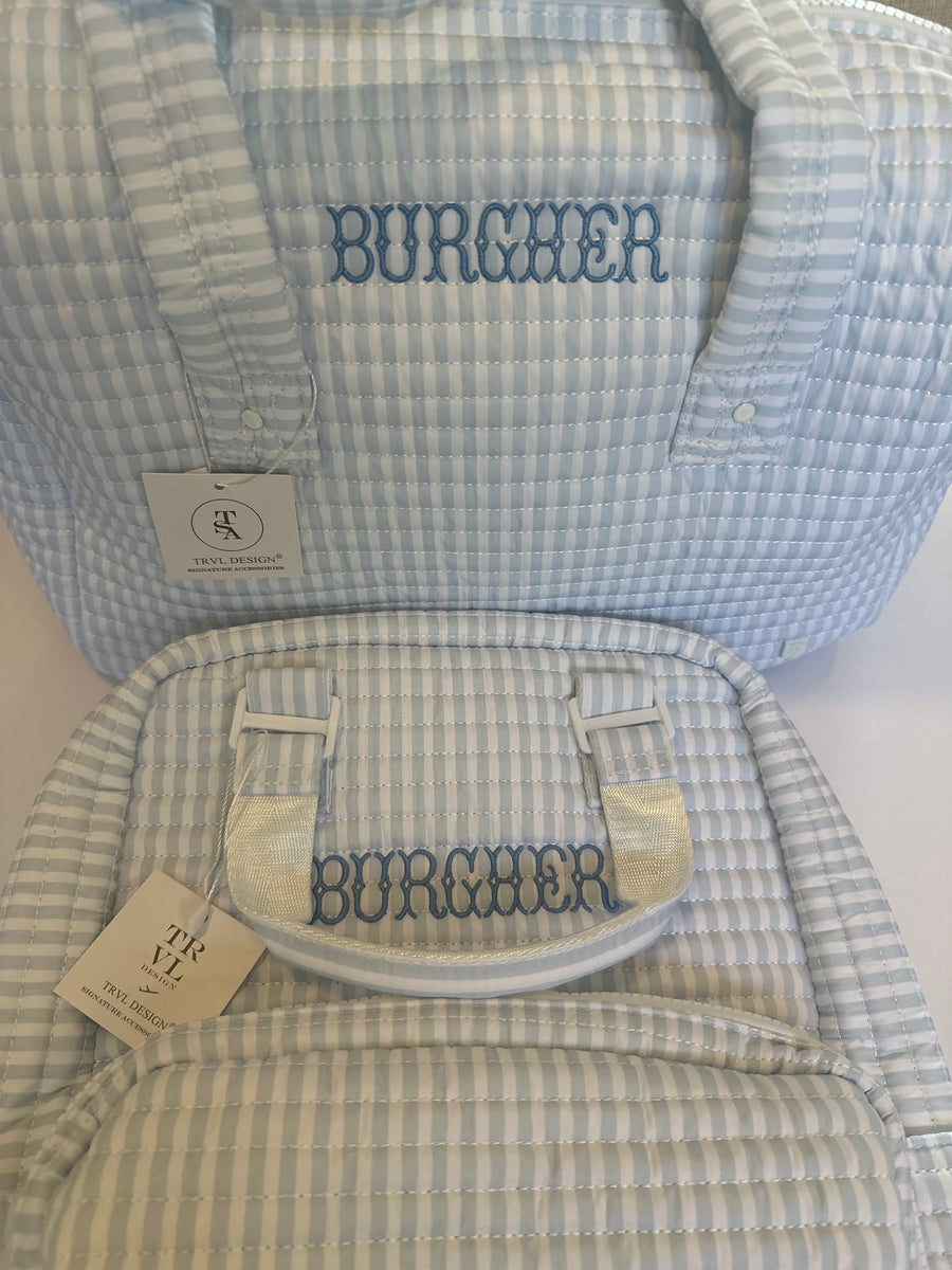 PIMLICO STRIPE CHAMBRAY QUILTED EVERYDAY BAG main image 1