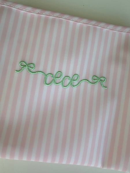 PIMLICO PINK STRIPE BRING IT INSULATED BAG