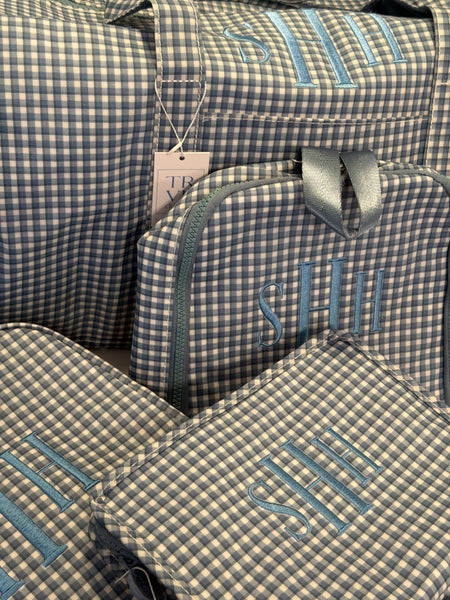 RODEO CHECK INDIGO BRING IT INSULATED BAG