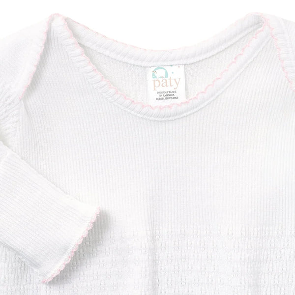 PATY KNIT OVERLAP SHOULDER GOWN - PINK