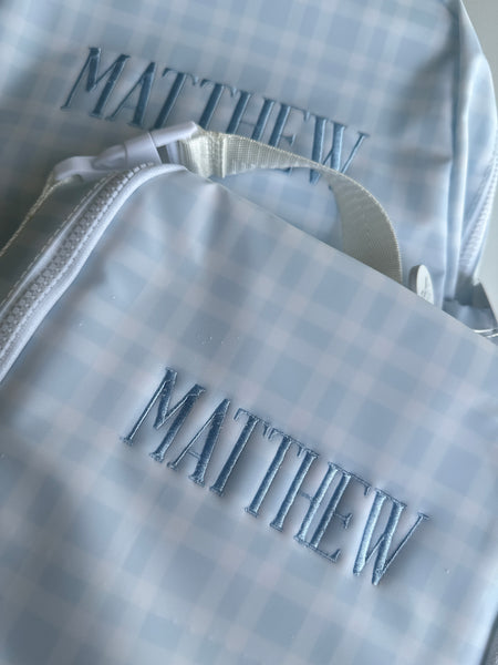 PIMLICO BLUE PLAID BRING IT INSULATED BAG