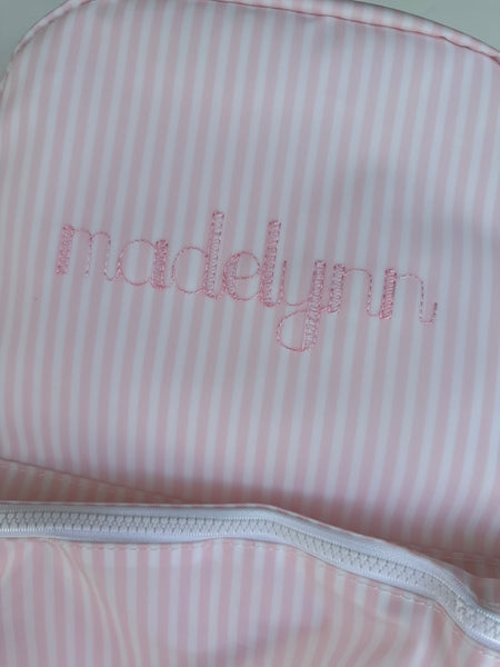 PIMLICO STRIPE PINK BACKPACK