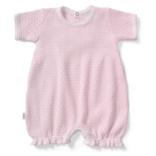 PATY KNIT RUFFLE HEM BUBBLE - SOLID PINK #263