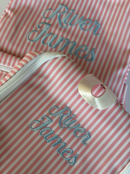 XL DUSTY ROSE PIMLICO STRIPE WEEKENDER