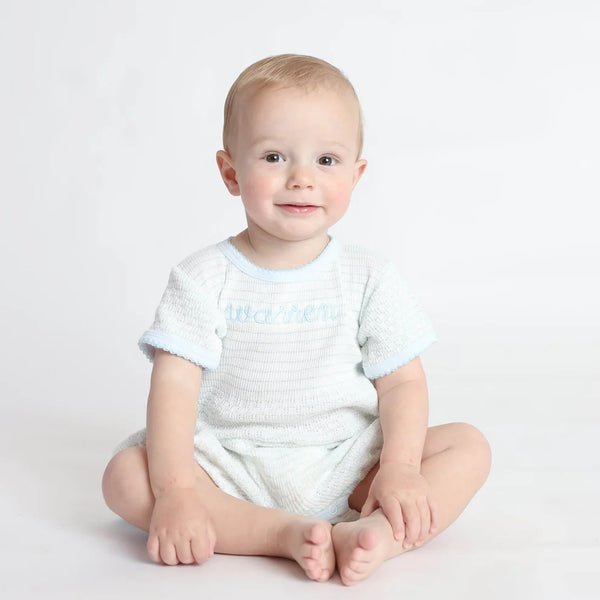 PATY KNIT PINSTRIPE BUBBLE WITH PIMA COTTON