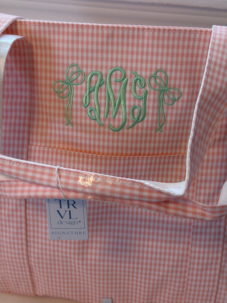 GINGHAM TAFFY X-LARGE TOTE