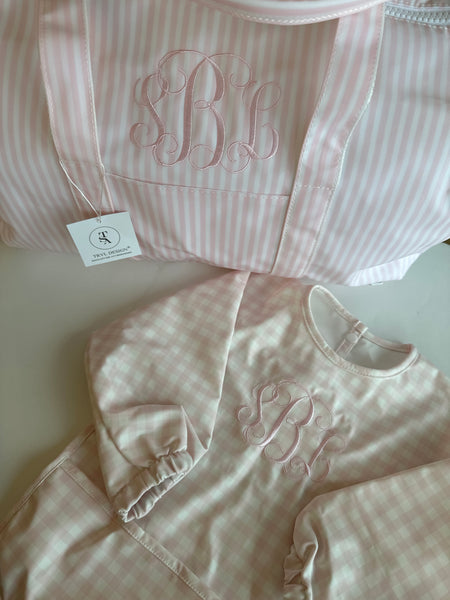 PINK PIMLICO CHECK SMOCK