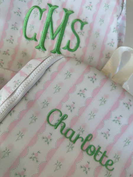 PINK RIBBON FLORAL BRING IT INSULATED BAG