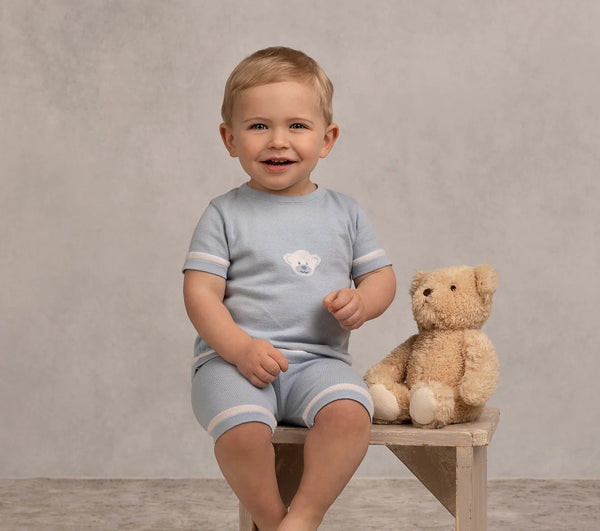 Boys Knit Teddy Bear Set - NEW!