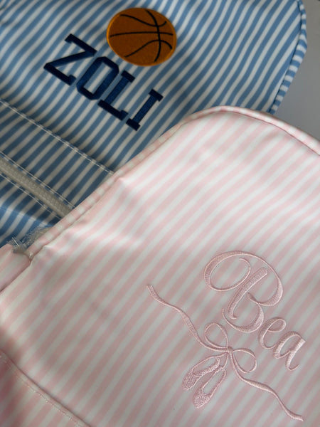 PIMLICO STRIPE PINK BACKPACK