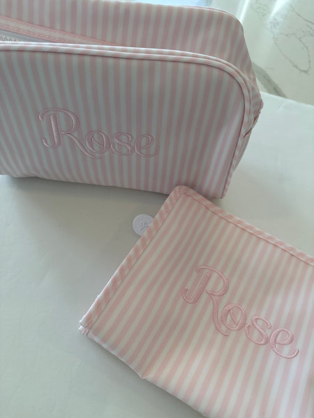 PINK PIMLICO STRIPE ROADIE - MEDIUM