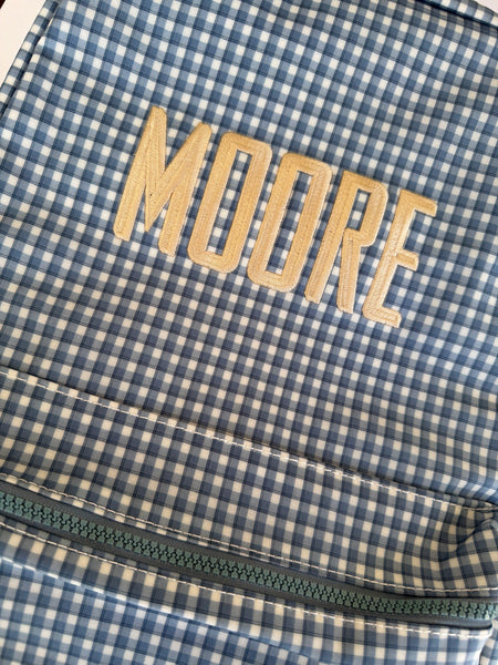 INDIGO CHECK RODEO BACKPACK