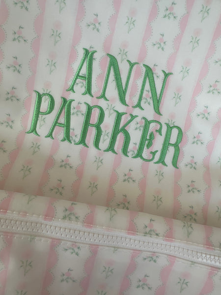 PINK RIBBON FLORAL BACKPACK