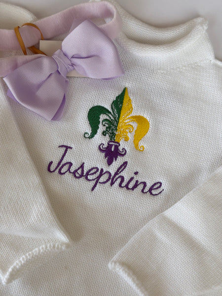 JERSEY ROLLNECK SWEATER - WHITE