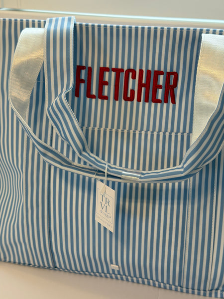 PIMLICO STRIPE CHAMBRAY X-LARGE TOTE
