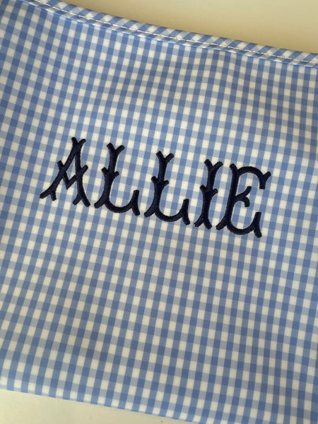 GINGHAM SKY BLUE ROADIE - LARGE