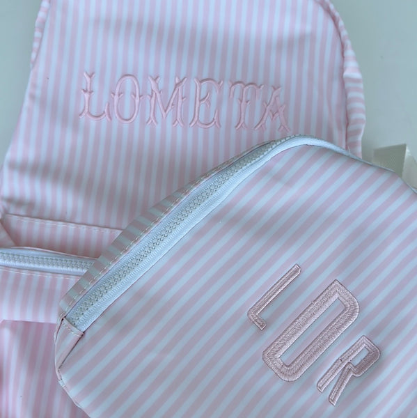 PIMLICO STRIPE PINK BACKPACK