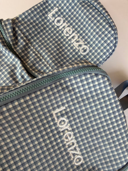RODEO CHECK INDIGO MINI BACKPACK