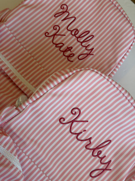 DUSTY ROSE PIMLICO STRIPE BACKPACK