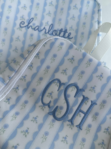 BLUE RIBBON FLORAL BACKPACK