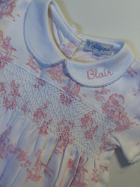 PINK TOILE BABY BUBBLE