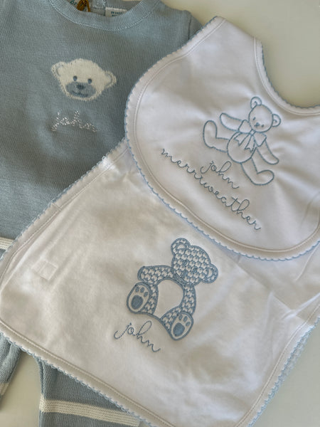 ESSENTIALS LIGHT BLUE TRIM BIB