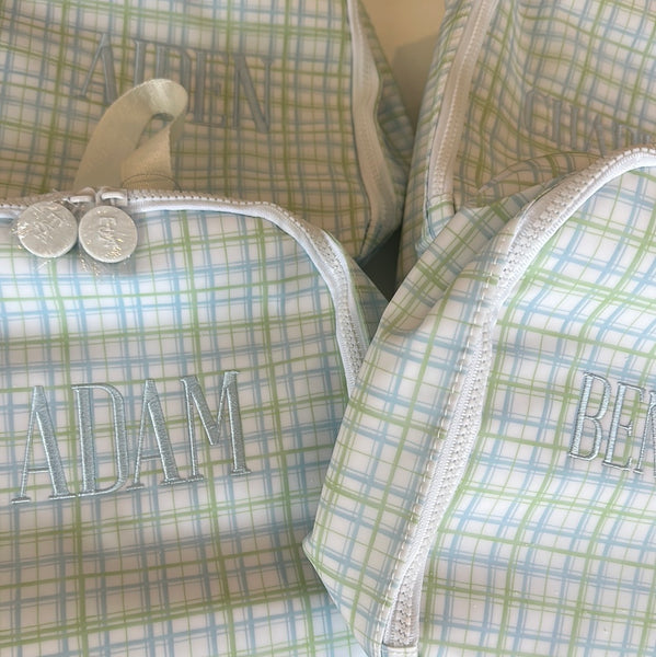 CLASSIC PLAID GREEN/BLUE BRING IT INSULATED BAG