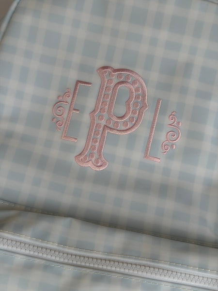 BLUE PIMLICO PLAID WEEKENDER