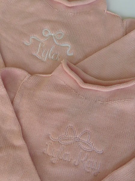 JERSEY ROLLNECK SWEATER - PINK