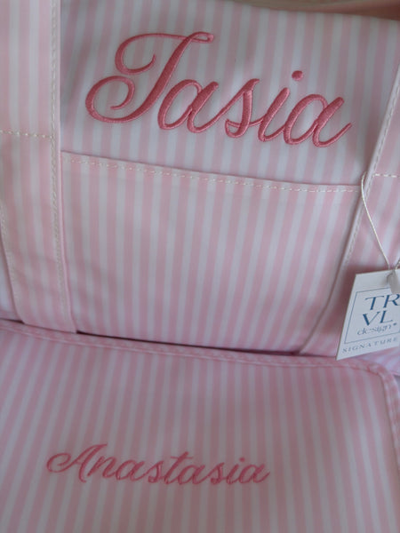 PIMLICO STRIPE PINK WEEKENDER
