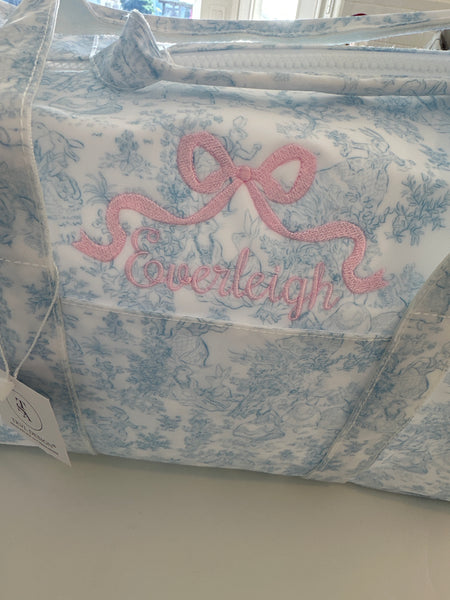 BLUE BUNNY TOILE WEEKENDER