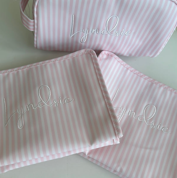 PIMLICO STRIPE PINK WEEKENDER