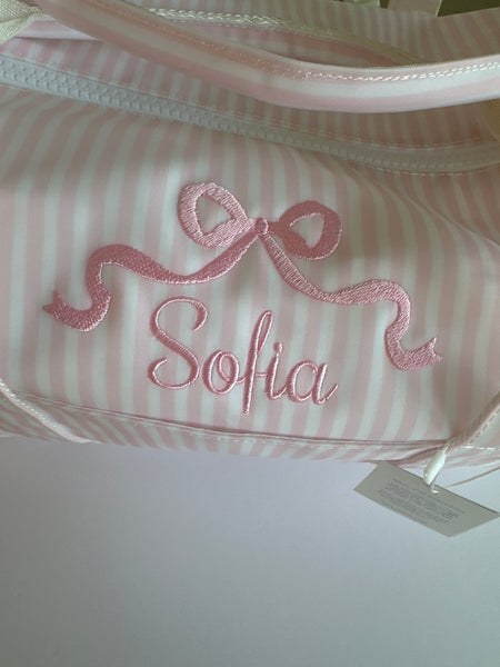 PIMLICO STRIPE PINK WEEKENDER