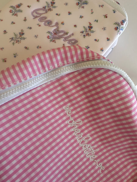 GINGHAM PINK BRING IT INSULATED BAG