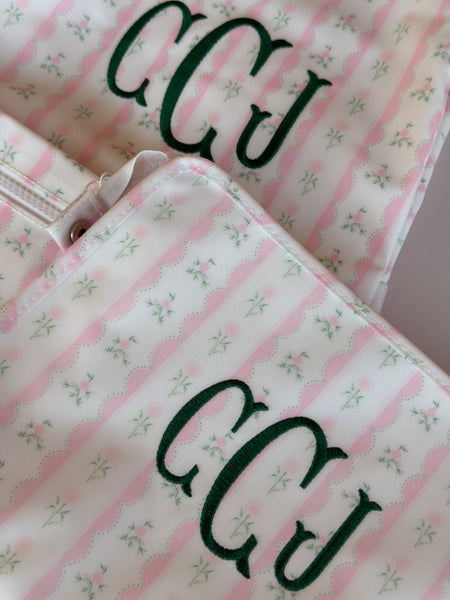 PINK RIBBON FLORAL BRING IT INSULATED BAG
