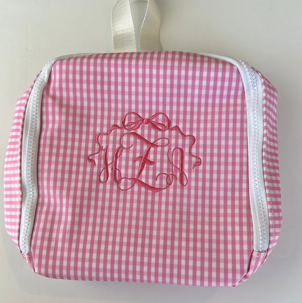 GINGHAM PINK BRING IT INSULATED BAG