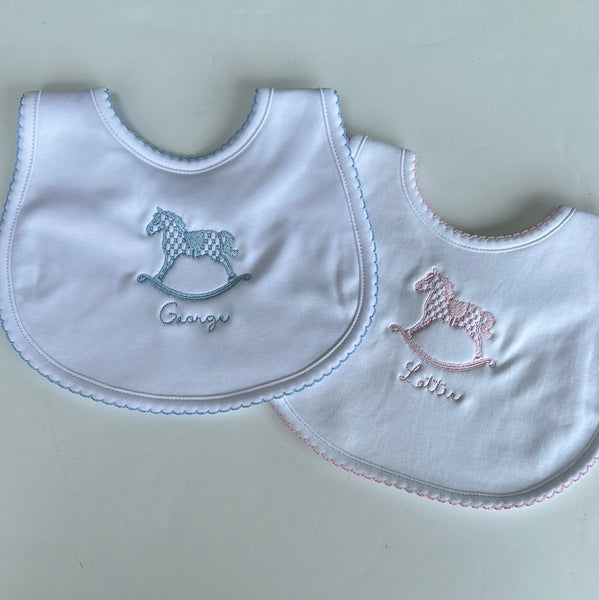 ESSENTIALS LIGHT PINK TRIM BIB