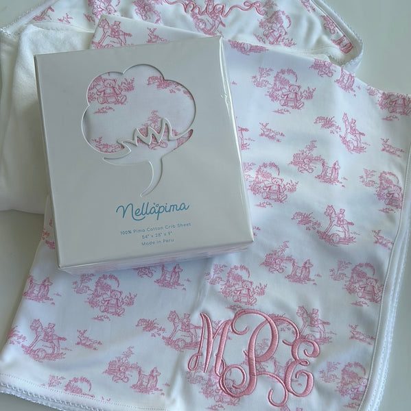 PINK TOILE BLANKET