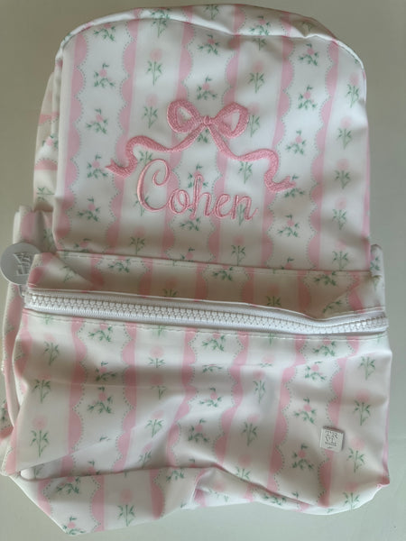 PINK RIBBON FLORAL MINI BACKPACK