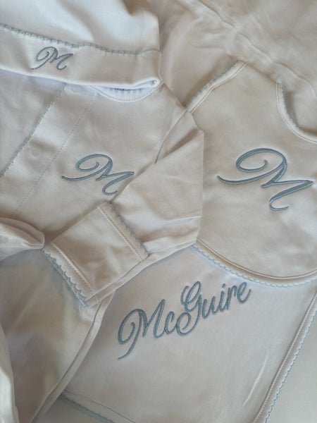 ESSENTIALS LIGHT BLUE TRIM BIB