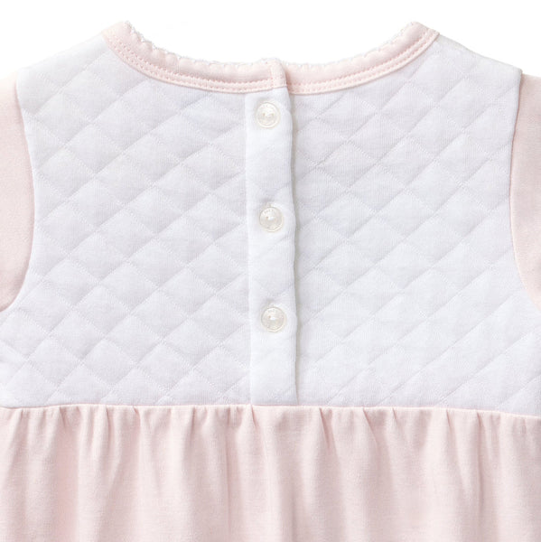 PATY ORGANIC COTTON JACQUARD INTERLOCK GOWN