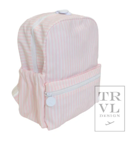 PINK PIMLICO STRIPE MINI BACKPACK