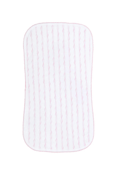 PINK TWIRLS BURP CLOTH