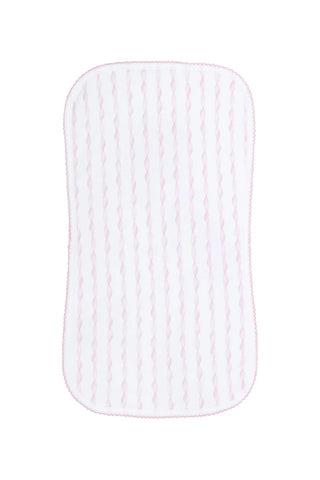 PINK TWIRLS BURP CLOTH