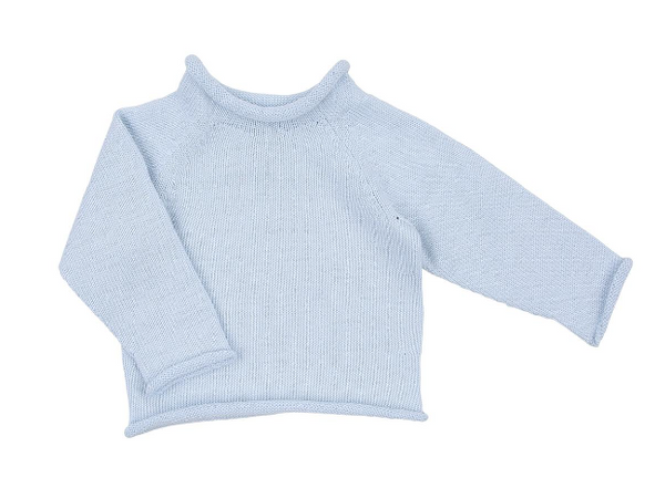 Essentials Knits Pink Raglan Sweater - Light Blue - New! (Sizes 3M, 6M, 9M)