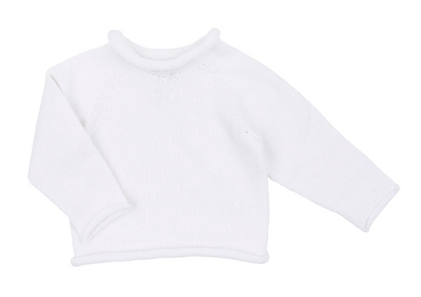 Essentials Knits Pink Raglan Sweater - White - New! (Sizes 3M, 6M, 9M)