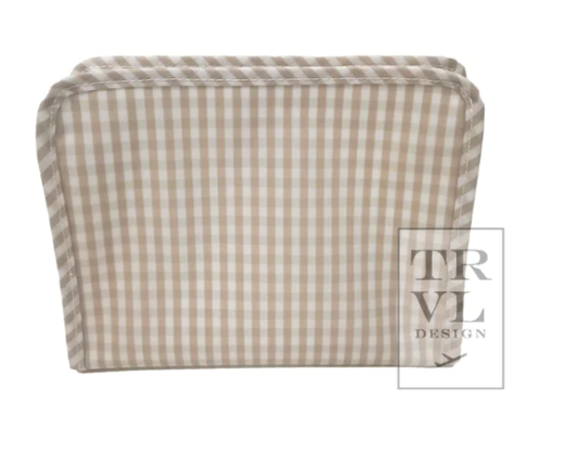 GINGHAM KHAKI ROADIE - MEDIUM