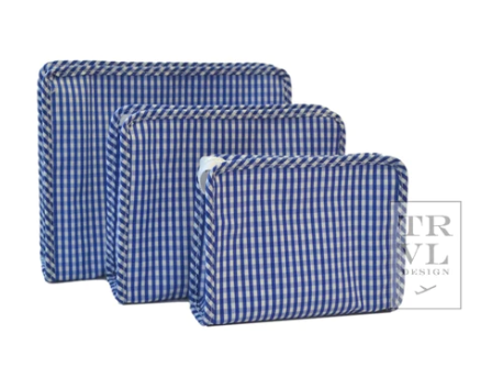 GINGHAM ROYAL BLUE ROADIE - LARGE