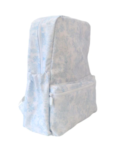 BUNNY TOILE BLUE BACKPACK