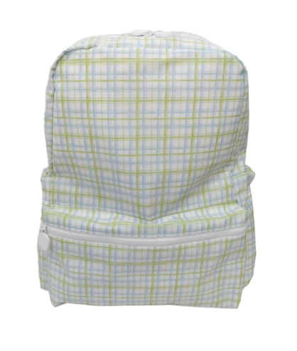 CLASSIC PLAID GREEN BACKPACK